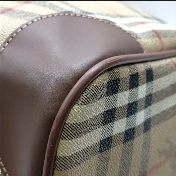 Burberrys Boston Bag  Brown PVC 2106732 - Picture 5 of 9